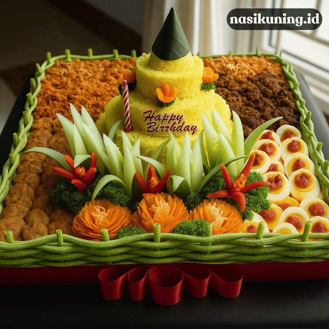 Cara Membuat Nasi Kuning Tumpeng Ulang Tahun yang Cantik dan Meriah