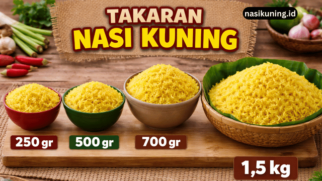 Cara Tepat Hitung Takaran Nasi Kuning untuk Jualan Laris