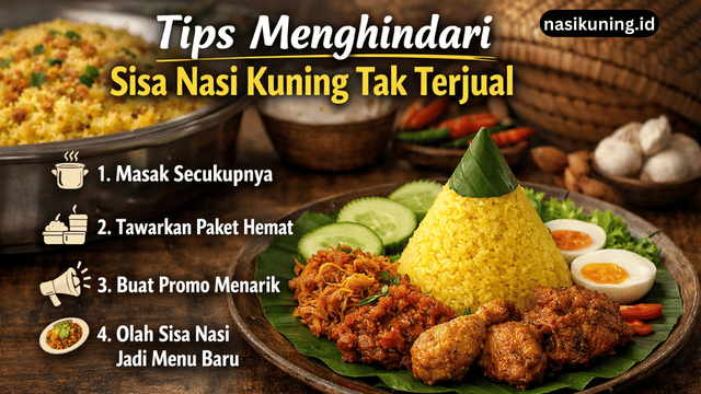 Tips Menghindari Sisa Nasi Kuning Tak Terjual