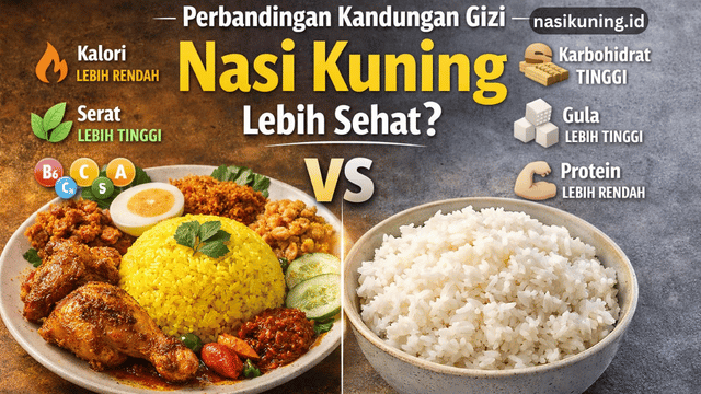 Perbandingan Kandungan Gizi Nasi Kuning Lebih Sehat?