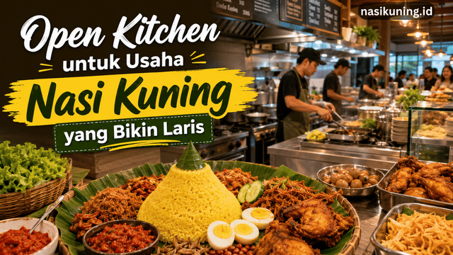 Open Kitchen untuk Usaha Nasi Kuning yang Bikin Laris